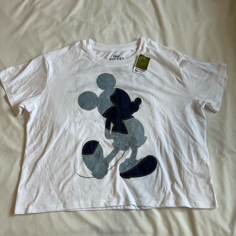 Denim Mickey Mouse T-Shirt